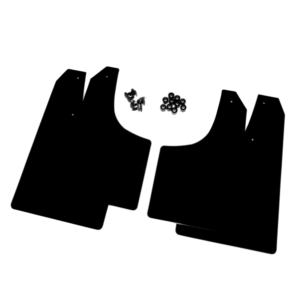 Ford Focus Mk2 ST225 rally style mudflaps in black 4mm PVC with brackets